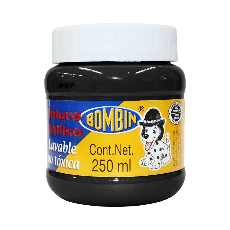 Pintura Vinílica Negro 250 ml Bombin Bote Rodin