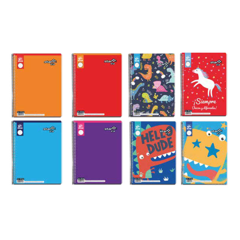 Cuaderno Profesional Espiral Doble Raya Star Kid Estrella