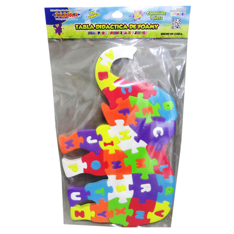 Rompecabezas Foamy Elefante 26 piezas Pascua