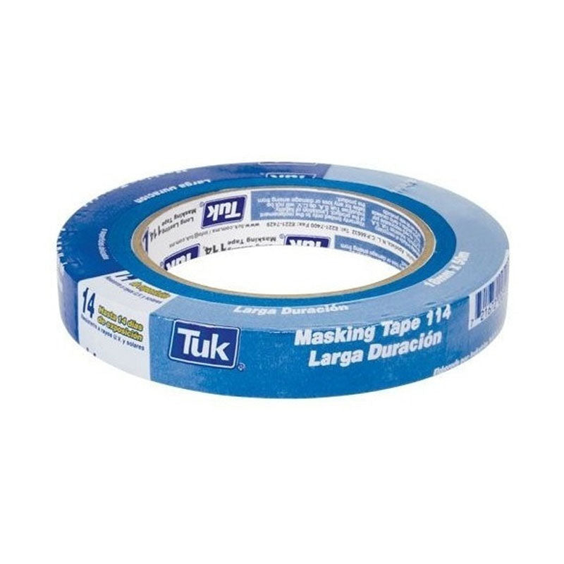 Cinta Masking Tape #114 Azul 18 mm x 50 m Tuk