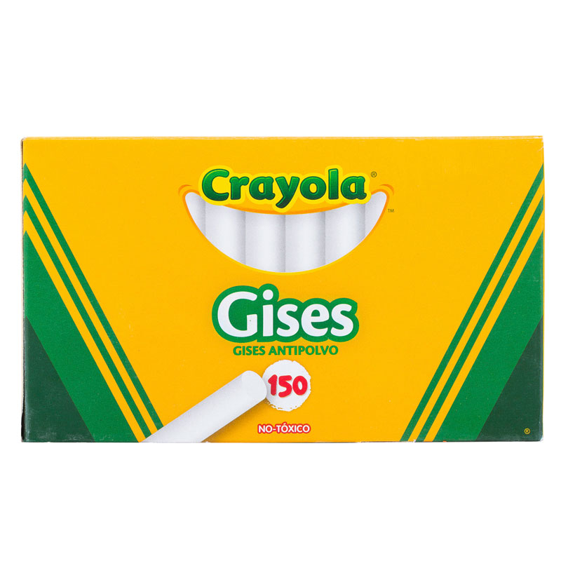 Gises Blancos Comprimido C/150 piezas Crayola