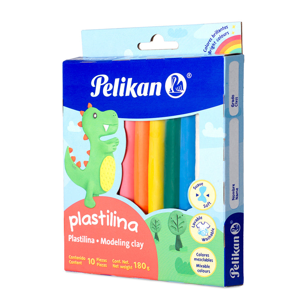 Plastilina Barritas Surtido C/10 piezas Pelikan