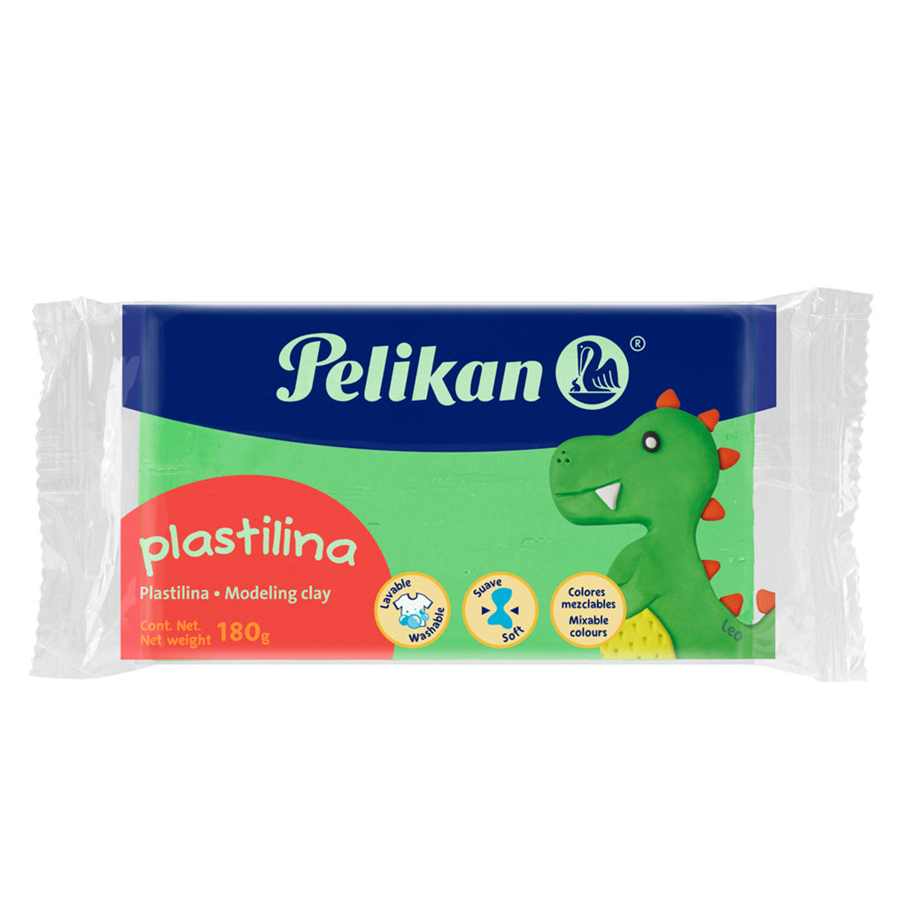 Plastilina Marqueta Verde Claro 180 grs Pelikan