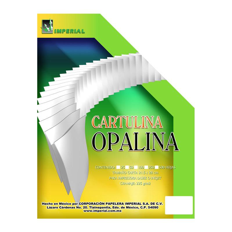 Cartulina Opalina Carta 220 grs 100 hjs Imperial