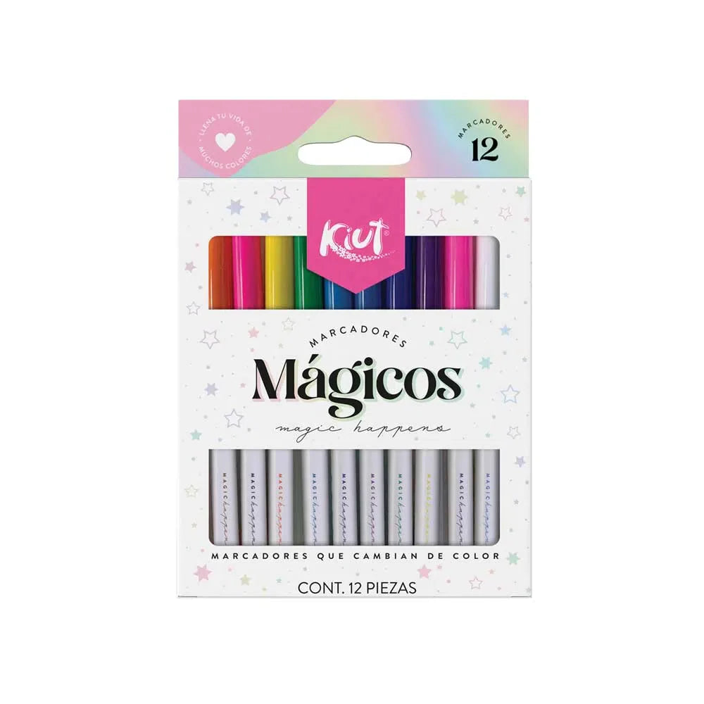 Plumón Delgado Magicos 12 piezas Kiut Norma