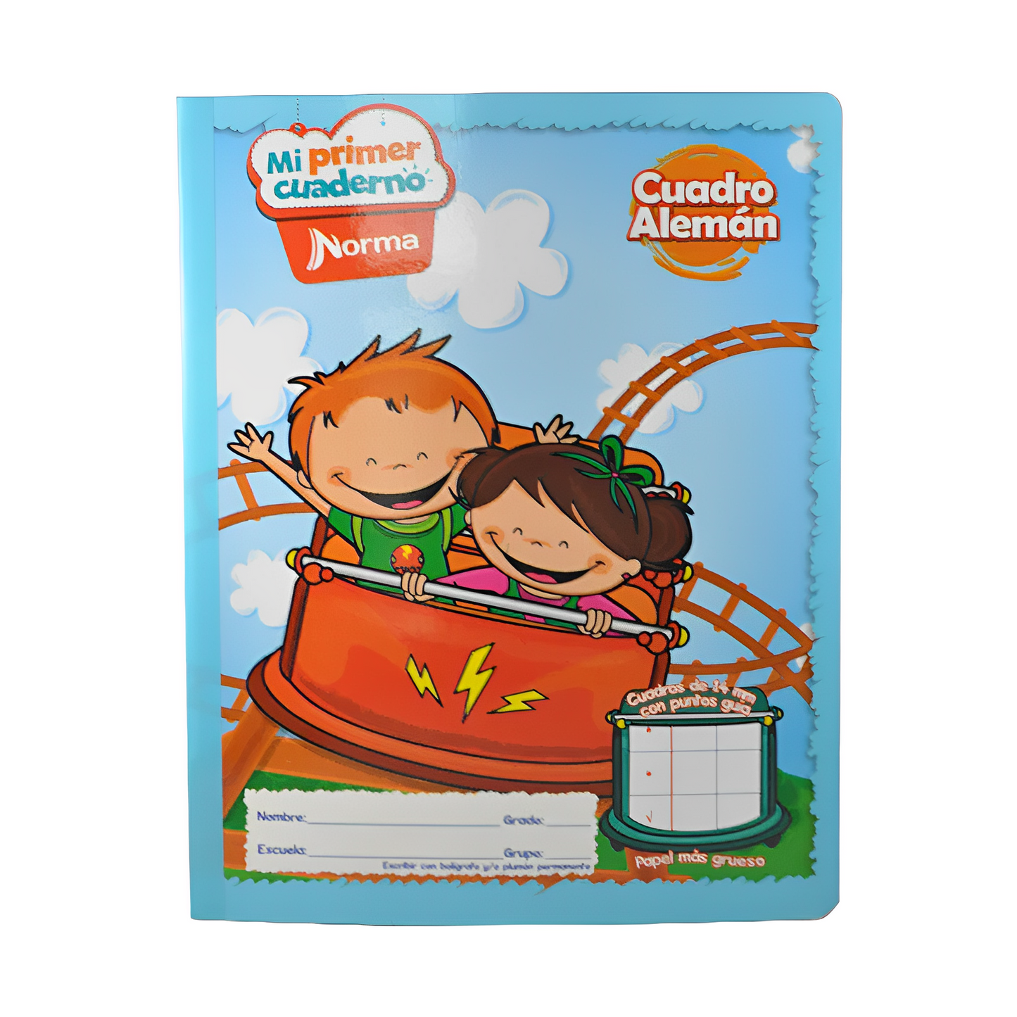 Cuaderno Preescolar Cosido Profesional Cuadro Alemán 50 hjs Mi Primer Cuadritos Norma