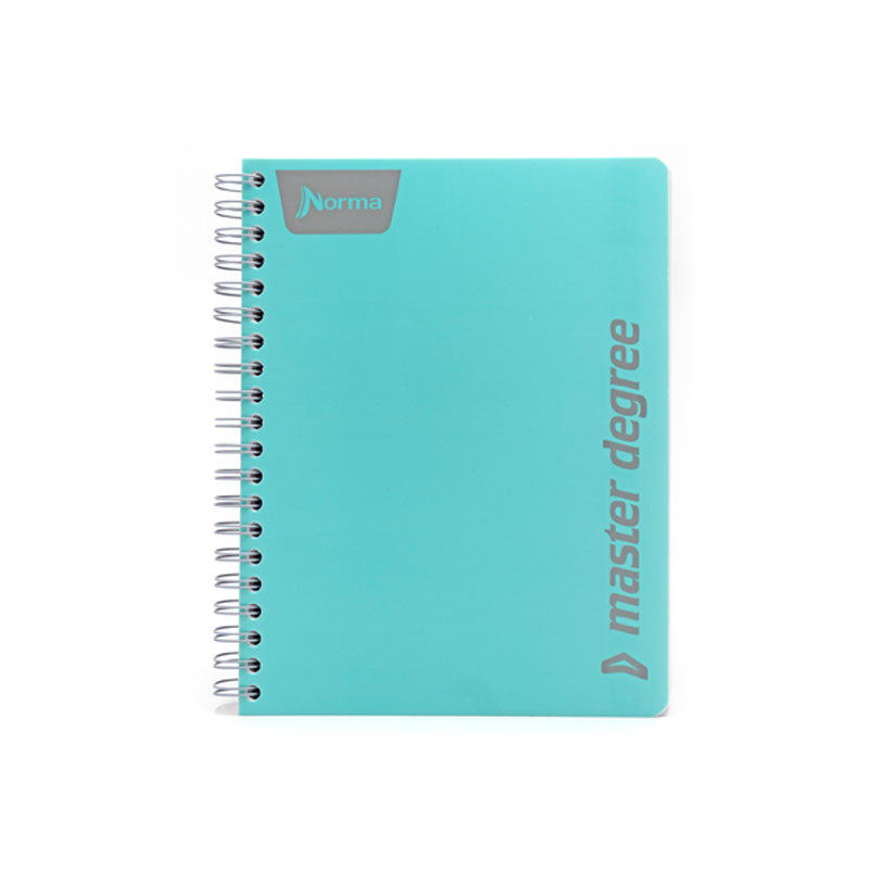 Cuaderno Profesional Doble Arillo Cuadro Grande 100 hjs Master Degree Polycover Norma