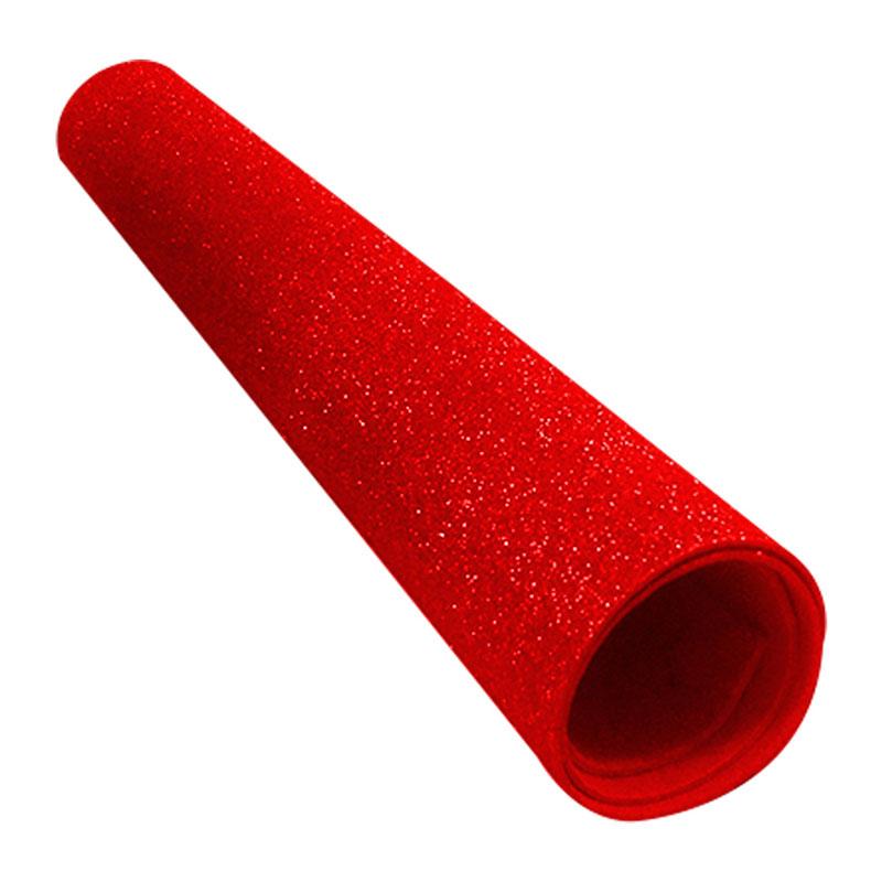 Foamy Diamantina Rojo 43 x 55 cm Matiz Rollo Megafumi