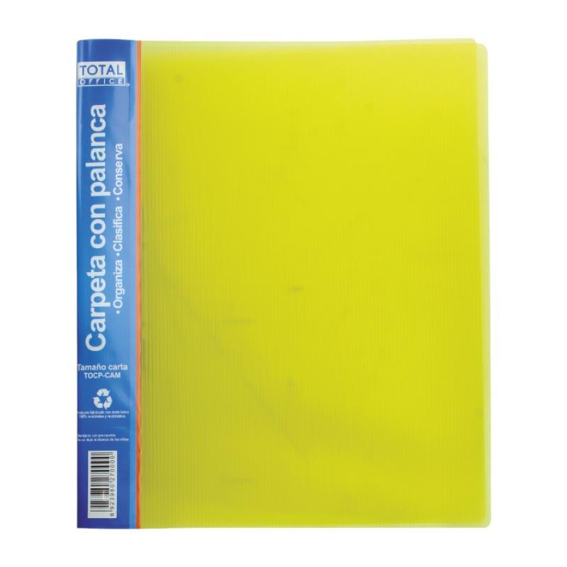 Carpeta con Palanca Carta Amarillo Total Office