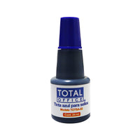 Tinta para Sellos Azul 24ml Tipo Gotero Total Office