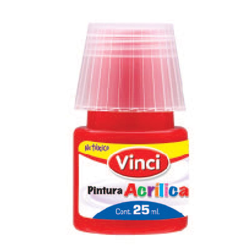 Pintura Acrilica Rojo 25 ml Vinci Dixon