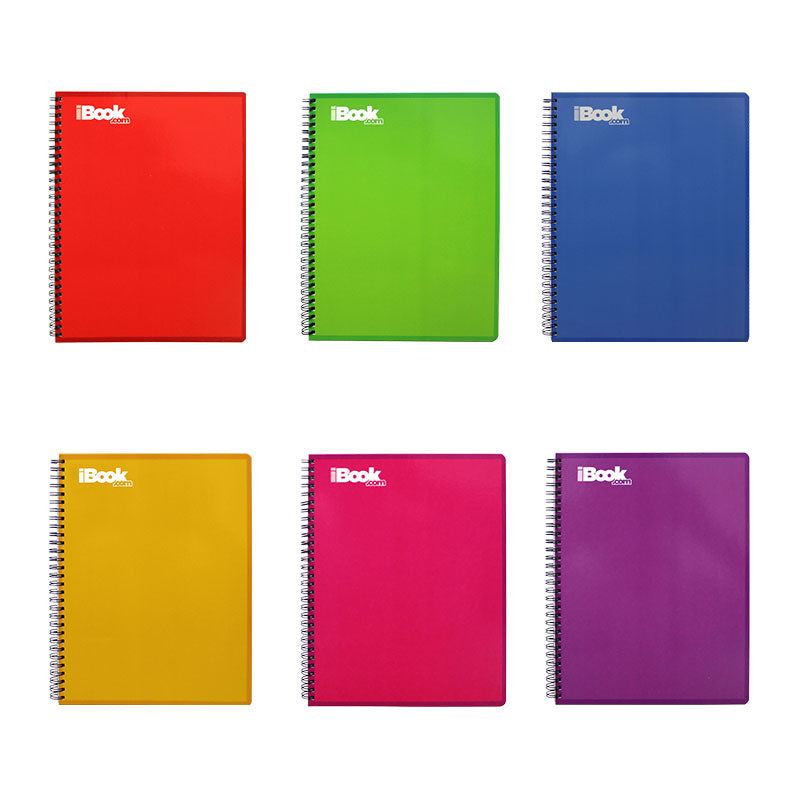 Cuaderno Profesional Doble Arillo Raya 100 hjs Clásico-Liso Ibook