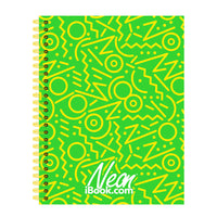 Cuaderno Profesional Doble Arillo Cuadro Grande 100 hjs Neón 2023 Ibook