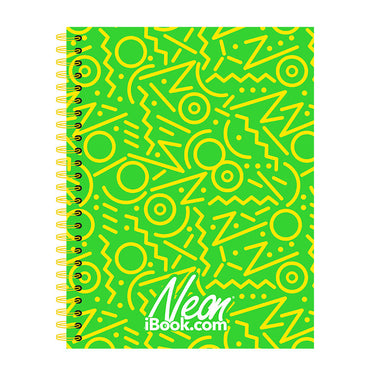 Cuaderno Profesional Doble Arillo Cuadro Grande 100 hjs Neón 2023 Ibook