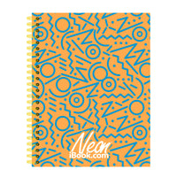 Cuaderno Profesional Doble Arillo Cuadro Grande 100 hjs Neón 2023 Ibook