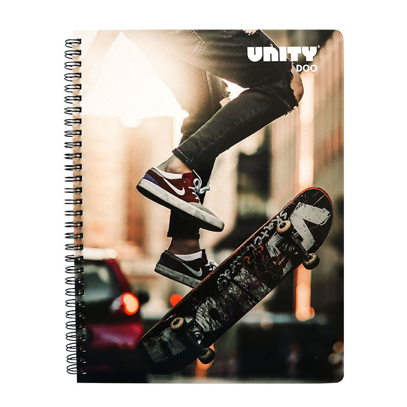 Cuaderno Profesional Doble Arillo Cuadro Grande 100 hjs Unity