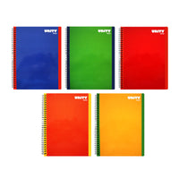 Cuaderno Profesional Doble Arillo Liso Cuadro Grande 100 hjs Unity