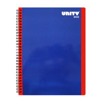 Cuaderno Profesional Doble Arillo Liso Cuadro Grande 100 hjs Unity