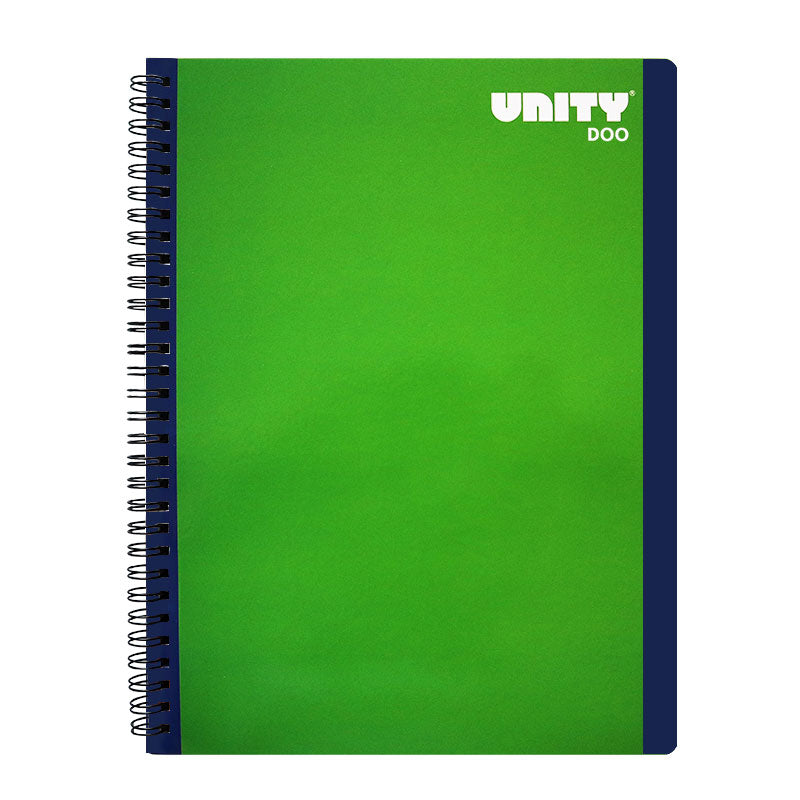 Cuaderno Profesional Doble Arillo Liso Cuadro Grande 100 hjs Unity