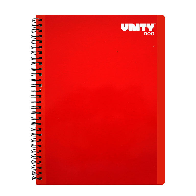 Cuaderno Profesional Doble Arillo Liso Cuadro Grande 100 hjs Unity