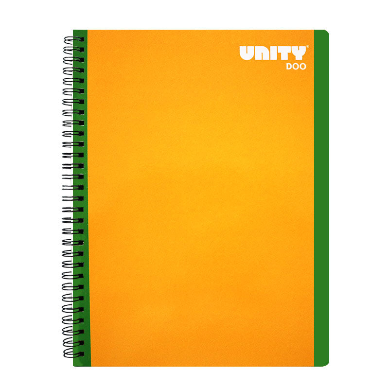 Cuaderno Profesional Doble Arillo Liso Cuadro Grande 100 hjs Unity