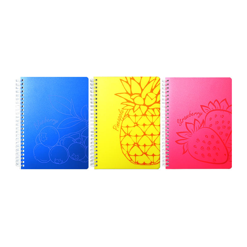 Libreta de Apuntes Doble Arillo Frutas con Aroma Raya A5 Ibook