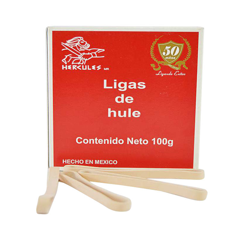 Liga de Hule #33 Natural 100 grs Hércules