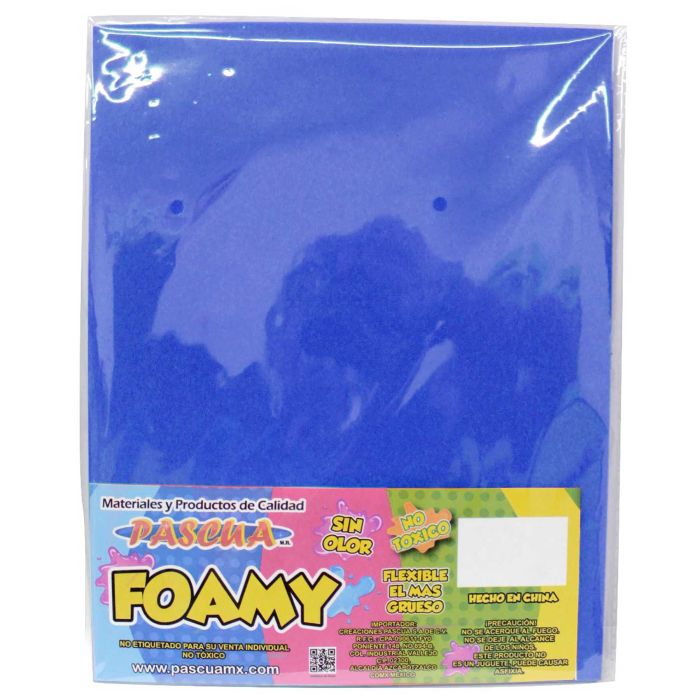 Foamy Liso Azul Rey Carta 5 piezas Pascua