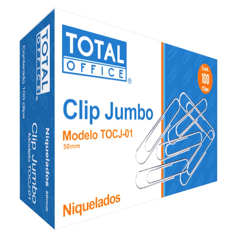 Clip  Jumbo C/100 piezas Total Office