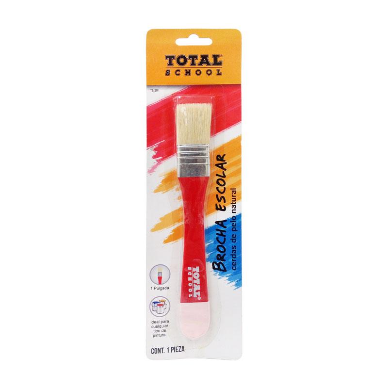 Pincel Tipo Brocha 1 Pulgada Blíster Total School