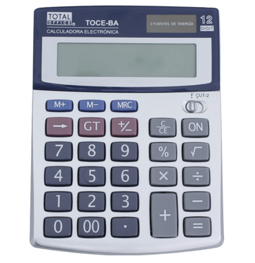 Calculadora 12 Dig. De Escritorio Electrónica Básica Total Office