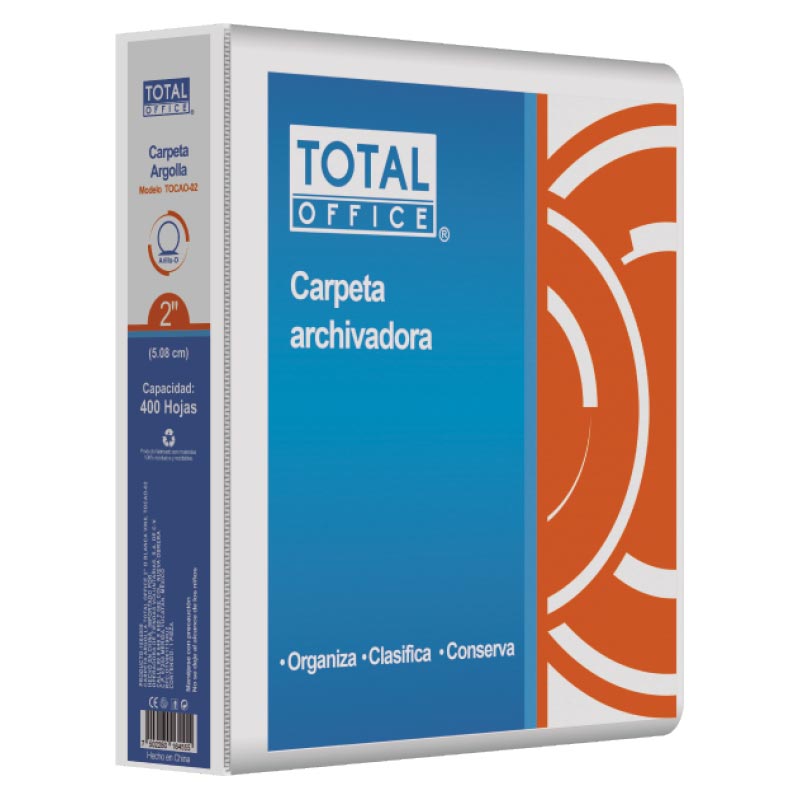 Carpeta De Argolla Vinil 2 O Carta Blanca Total Office