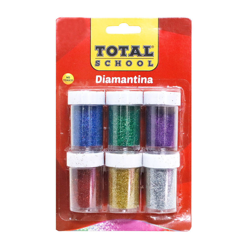 Diamantina Fina Surtida 6 piezas Bote Total School