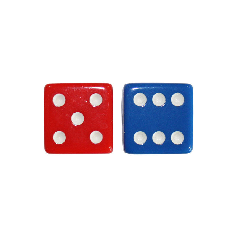 DADOS PLASTICO MEDIANO 25MM C/2 TOTAL SCHOOL TS-2251