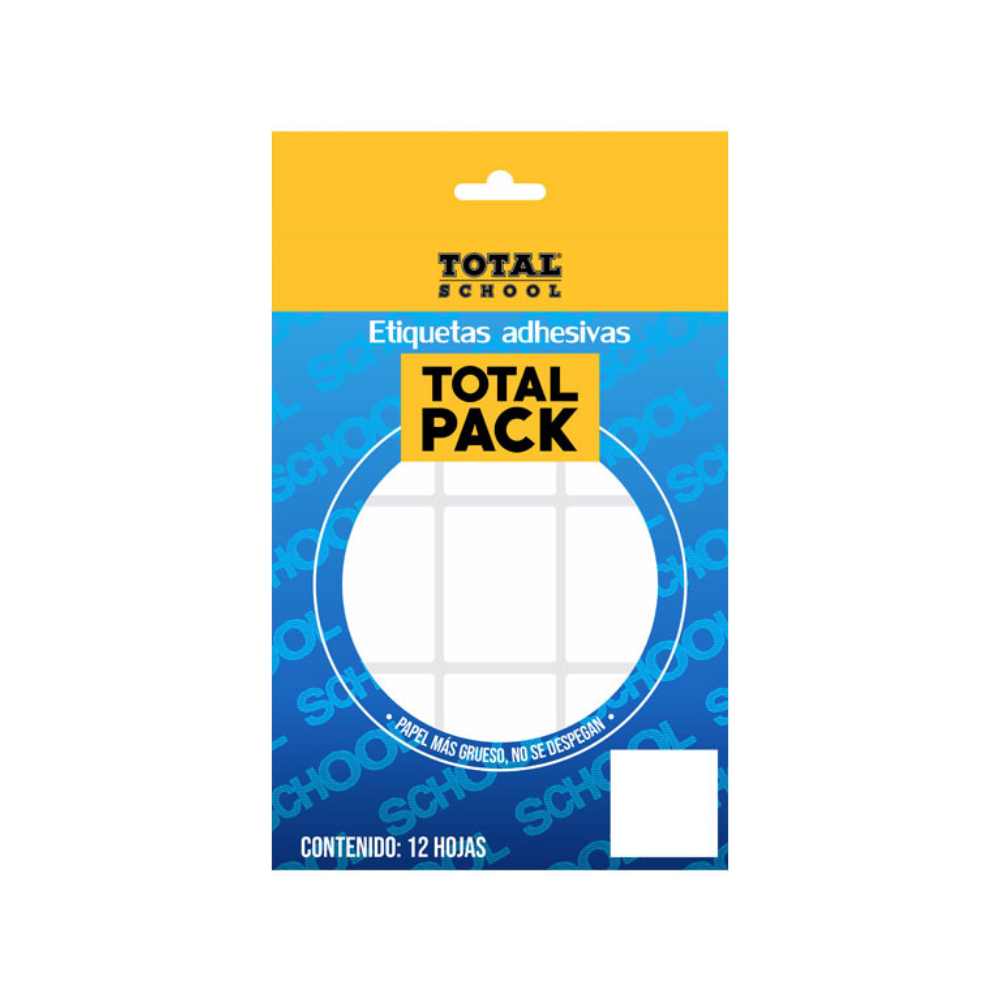 Etiqueta Adhesiva Blanca #13 67 x 47mm Total School