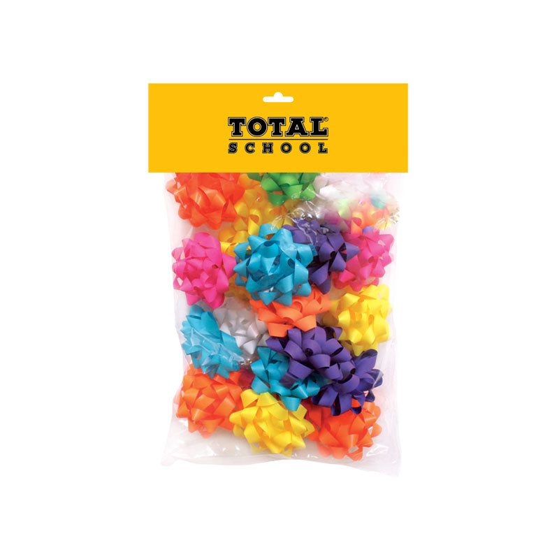 Moño de Regalo Brillante 1 x 5.5cm 50 piezas Varios Colores Total School