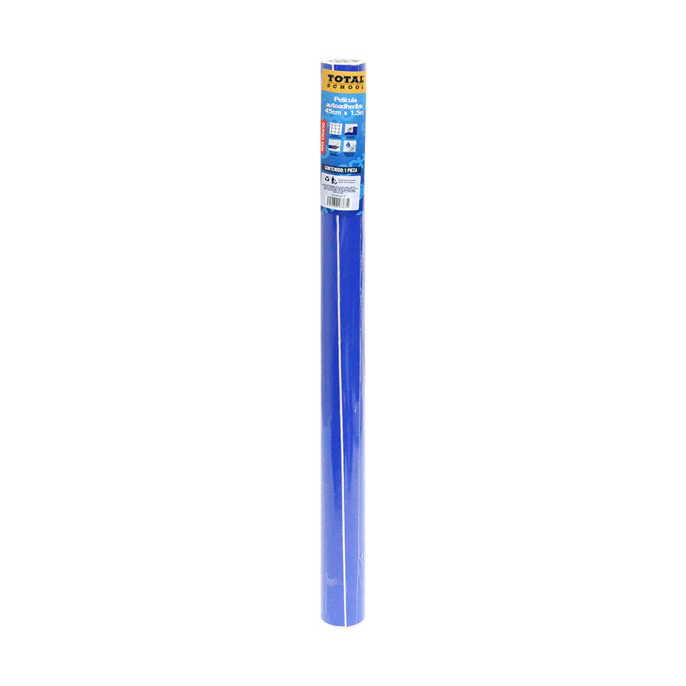 Rollo Autoadhesivo 45 cm x 1.5 m Azul Total School