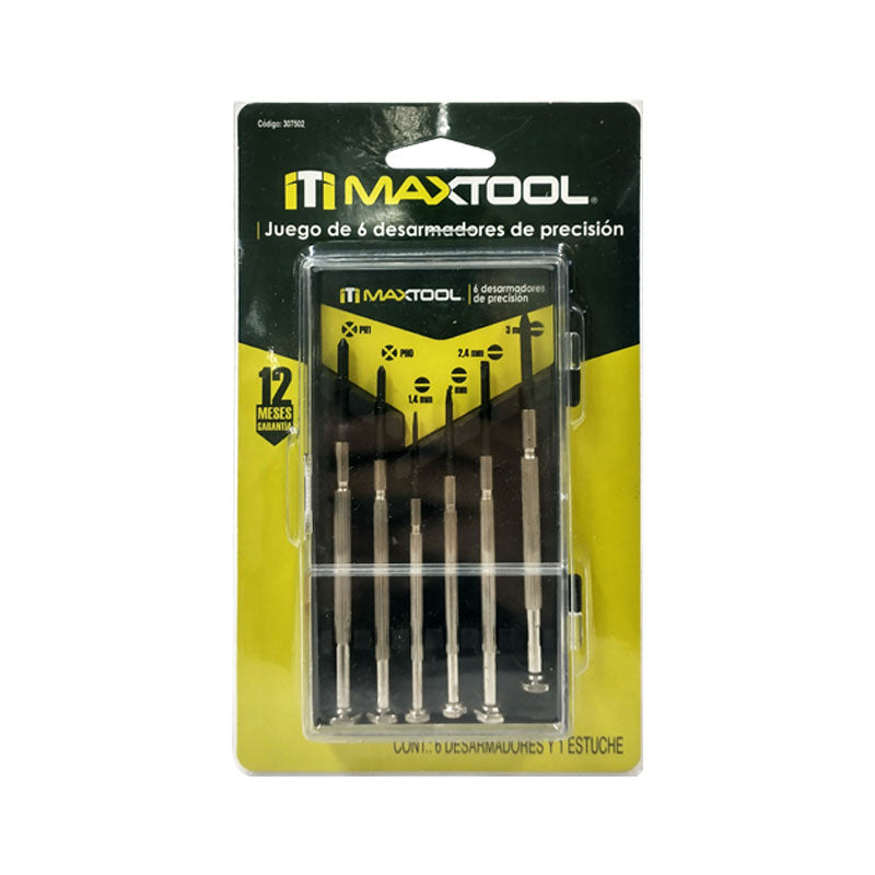 Juego de Desarmadores de Precisión Estuche 6 piezas MaxTool