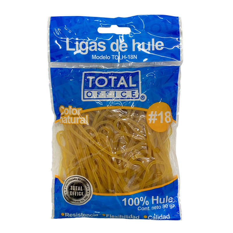 Liga de Hule Natural #18 80grs Total Office