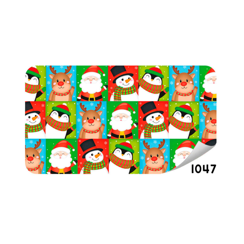 PAPEL DE REGALO NAVIDEÑO SANTA RENOS PINGUINOS 70GR PILEGO CREAAR 1047