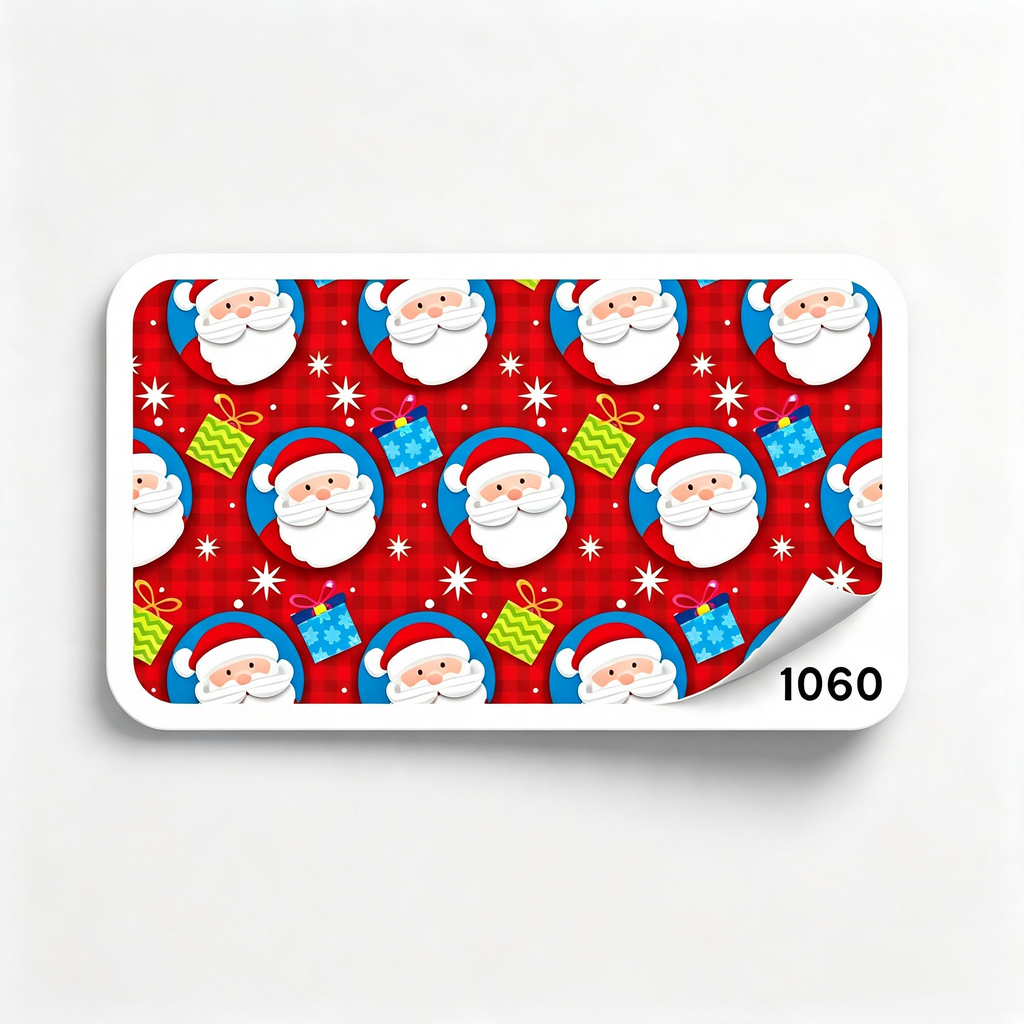 PAPEL DE REGALO NAVIDEÑO SANTA FONDO ROJO 70GR PLIEGO CREEAR 1060