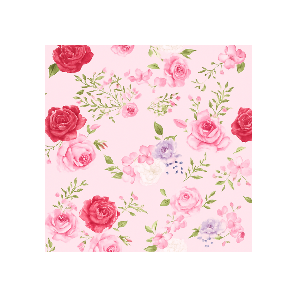 PAPEL DE REGALO ROSA FONDO CLARO 70X50 CM PLIEGO CREEAR 2600
