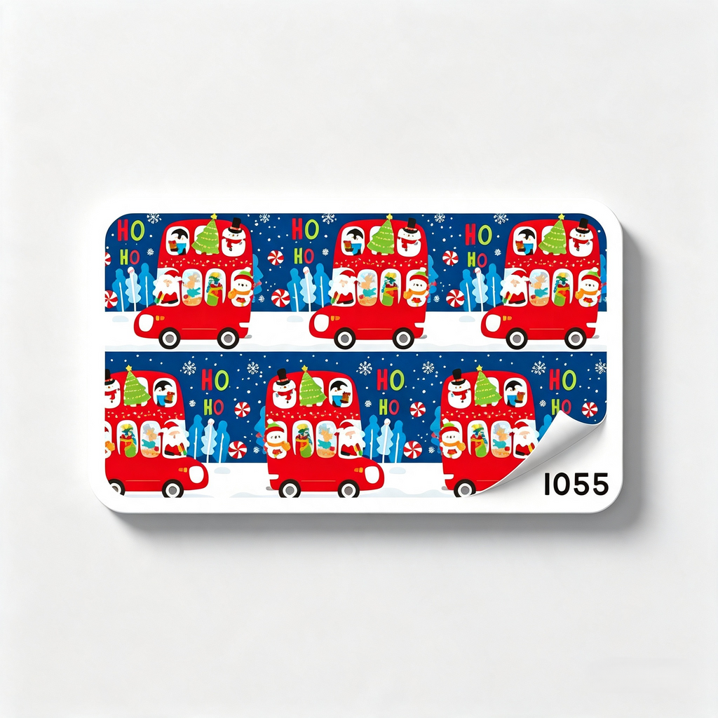 PAPEL DE REGALO NAVIDEÑO CARRITOS FONDO AZUL 70GR PLIEGO CREEAR 1055