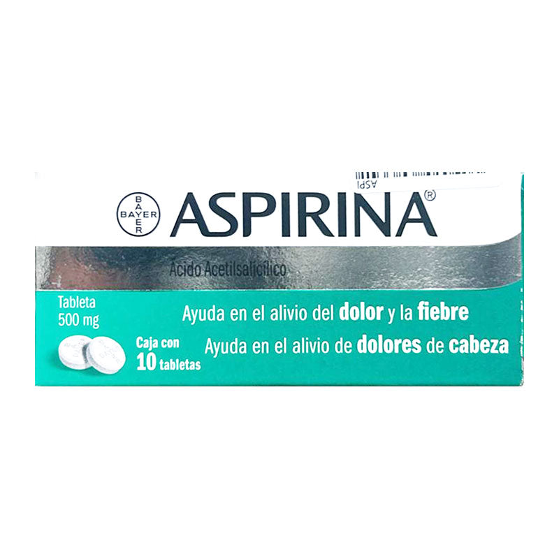 Aspirina 10.5 grs con 10 piezas