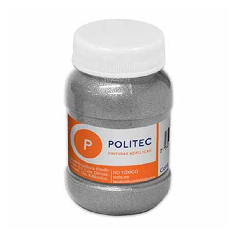 Pintura Acrílica Plata 100 ml Politec