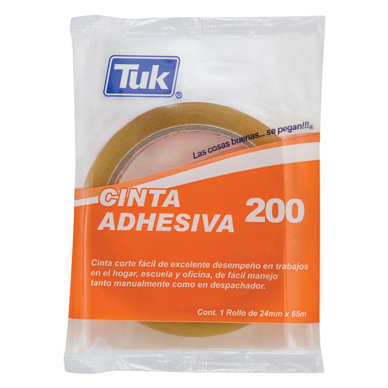 Cinta Adhesiva #200 Transparente 24 mm x 65 m Tuk