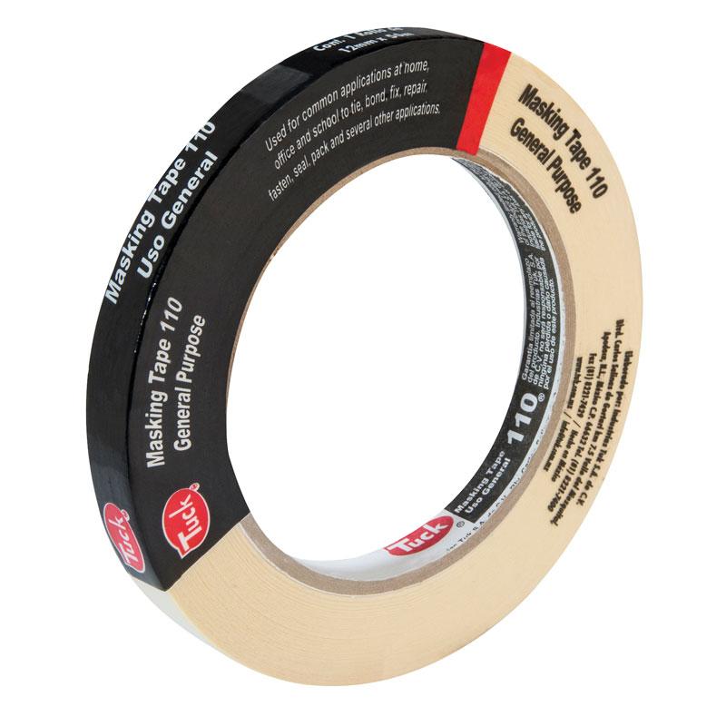 Cinta Masking Tape #110 Crema 12 mm x 50 m Tuk