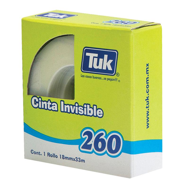 Cinta Adhesiva #260 Transparente 18 mm x 33 m Tuk