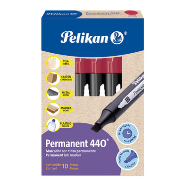 Marcador Permanente Cincel Rojo #440 Pelikan