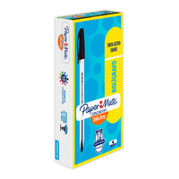 Boligrafo Punto Medio Negro Papermate Kilometrico C/12 pzas